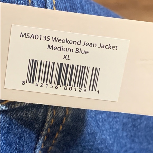 Martha Stewart Weekend Jean Jacket Medium Wash Denim Sz M NWT - Picture 7 of 12